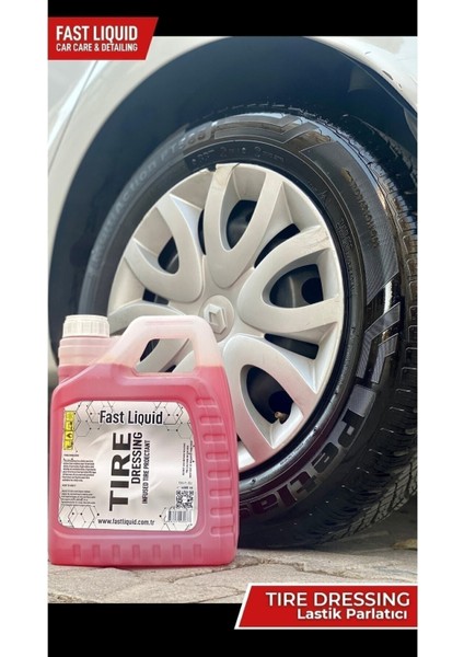 Lastik Parlatıcı 4 Lt Yüksek Parlaklık & Islak Görünüm Seramik Wax Hediyeli 125GR