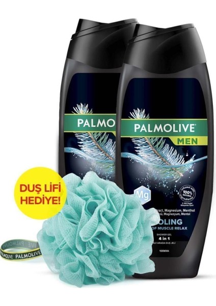 500 ml Men Cooling Feel Of Muscle Relax 500 ml Duş Jeli X2 Adet + Duş Lifi Hediye fiyatları