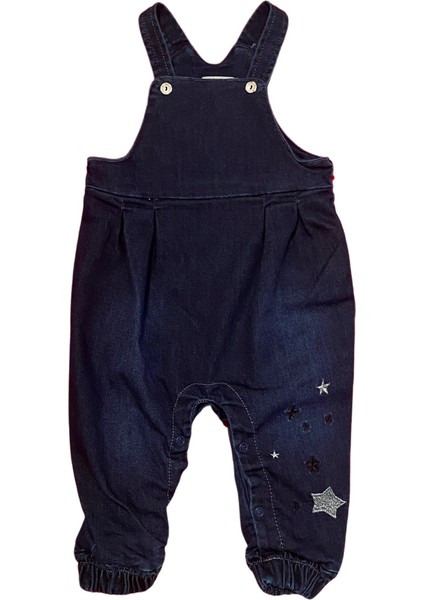 Kız Çocuk Astarlı Yıldız Desenli Kot Solopet ve Beyaz Sweat Takım fiyatları