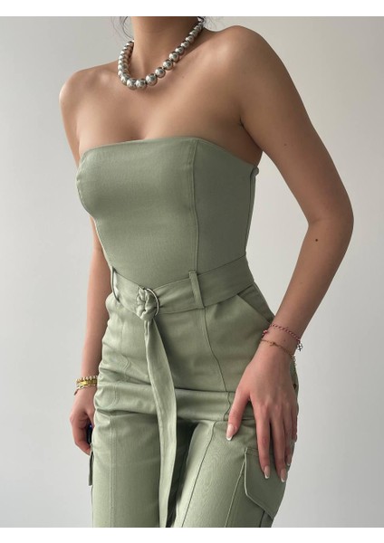 Gabriya Kemerli Straplez Tulum modelleri