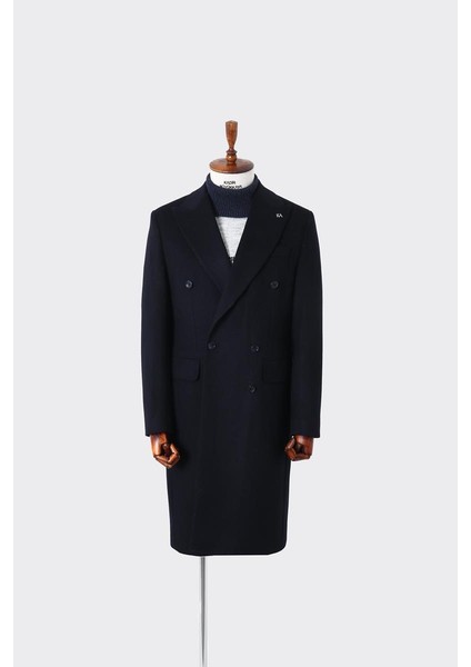 Erkek Kışlık Kruvaze Kaban - Sıcak ve Şık Tasarım - KAW7220W