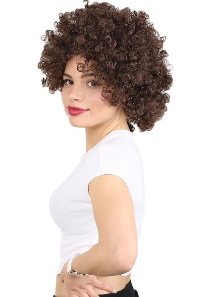 Animasyon Parti Ve Palyaço Peruğu / Kahverengi modelleri