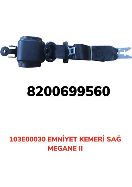 Emniyet Kemeri Otomatik Sağ Megane Ii 13