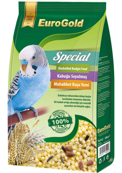 Eurogold Special Kabuksuz Muhabbet Kuşu Yemi 500GR 13