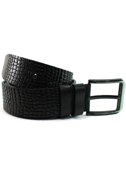 Deri Kemer Siyah Spor Desenli 81061 fiyatları