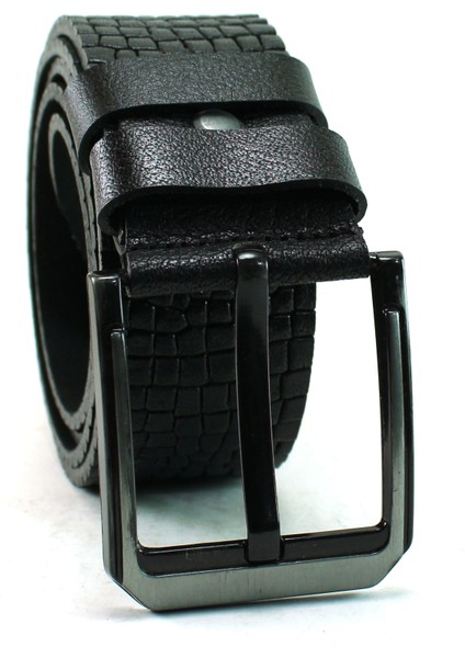 Deri Kemer Siyah Spor Desenli 81061 fırsatları