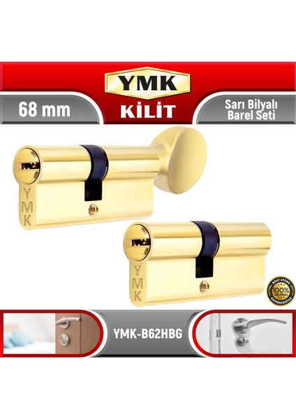 Sarı Bilyalı Barel Set | 68 mm | YMK-B68HBG