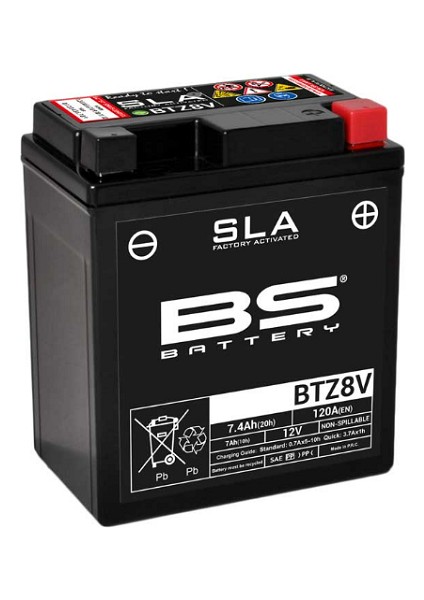 Akü Sla (Kuru) BTZ8V MT25 NMAX125 155 PCX125 150 Cbr 1000RR Tricity 125 155 X-Max 2018-2020
