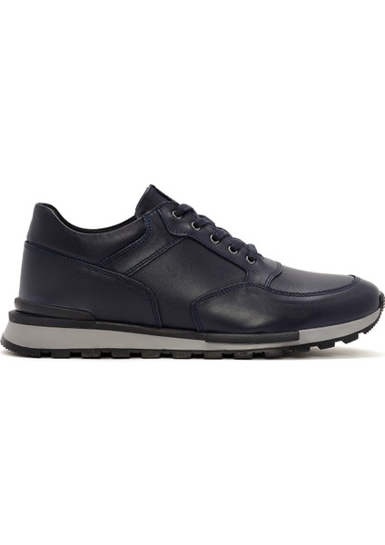 Erkek Lacivert Bağcıklı Casual Sneaker 24WFD674218