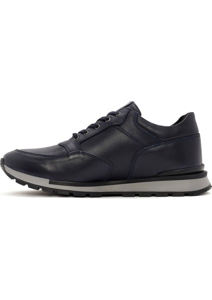 Erkek Lacivert Bağcıklı Casual Sneaker 24WFD674218