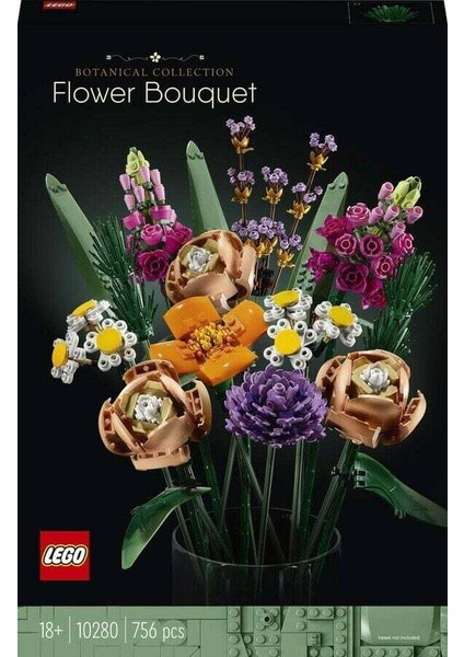 10280 Lego® Botanical Collection Çiçek Buketi 756 Parça +18 Yaş