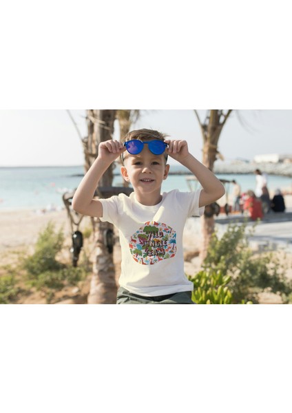 Erkek Çocuk Pamuk Jungle Baskılı Kısa Kol Tshirt fiyatları