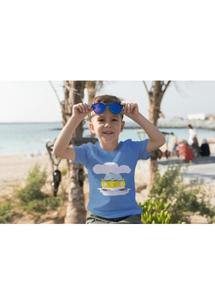 Erkek Çocuk Pamuk Sarı Araba Baskılı Kısa Kol Tshirt fiyatları