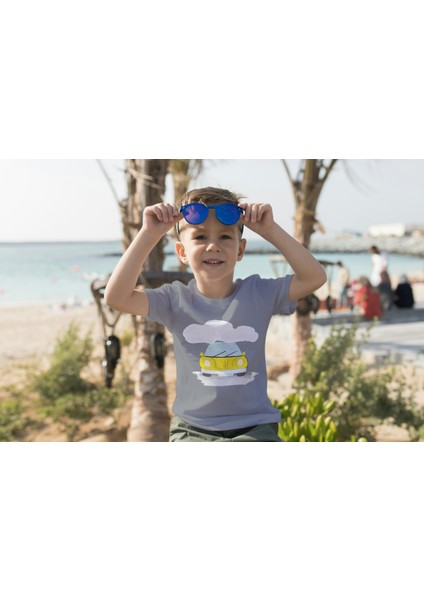 Erkek Çocuk Pamuk Sarı Araba Baskılı Kısa Kol Tshirt fiyatları