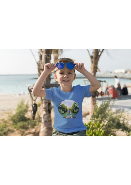 Erkek Çocuk Pamuk Road Baskılı Kısa Kol Tshirt fiyatları