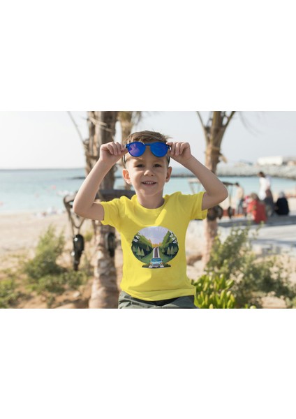 Erkek Çocuk %100 Pamuk Premium Road Baskılı Kısa Kol Tshirt fiyatları