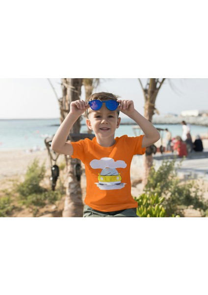Erkek Çocuk Pamuk Sarı Araba Baskılı Kısa Kol Tshirt fiyatları