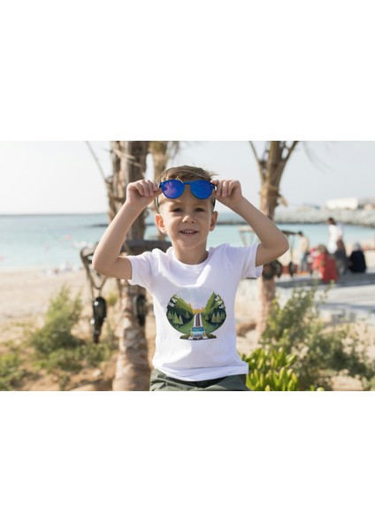 Erkek Çocuk %100 Pamuk Premium Road Baskılı Kısa Kol Tshirt fiyatları