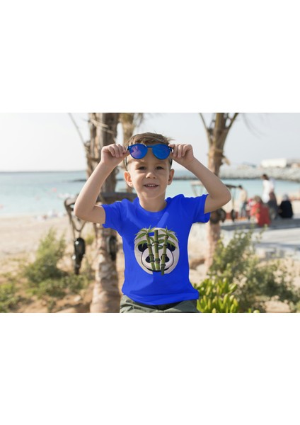 Erkek Çocuk Pamuk Panda Baskılı Kısa Kol Tshirt fiyatları
