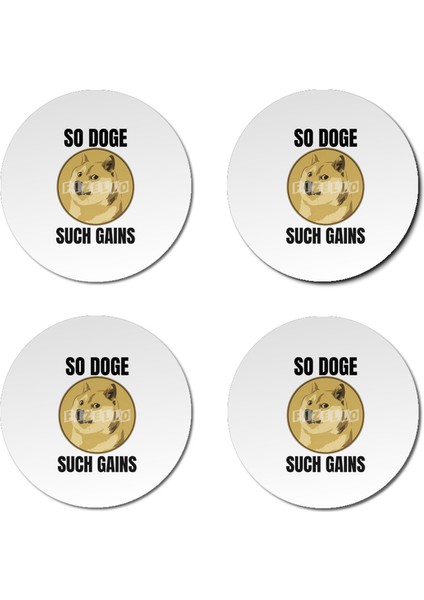 Dogecoin Hodl - Crypto Shirt Bardak Altlığı