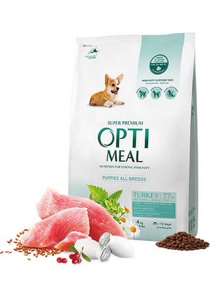 Süper Premium Hindili Her Irk Yavru Köpek Maması 4 kg 13