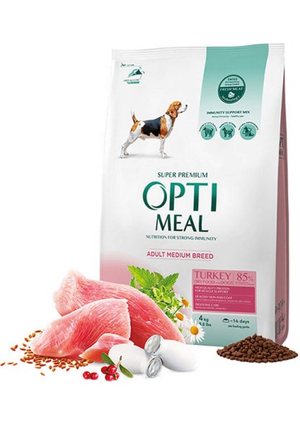 Süper Premium Hindili Orta Irk Yetişkin Köpek Maması 4 kg 13