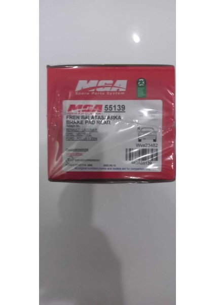 Arka Fren Balatası Ford Focus Cmax 04 15/renault Laguna/opel Vectra C 03>peugeot 508 10>