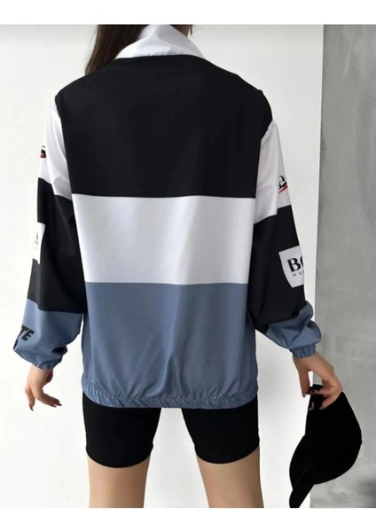 Unisex Paraşüt Dijital Baskılı Beyaz Rüzgarlık fiyatları