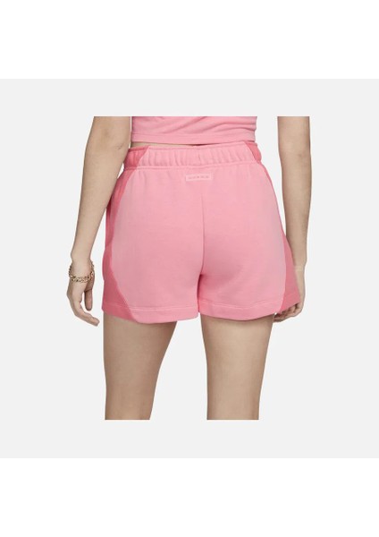 Sportswear Air Fleece Mid Rise Kadın Pamuklu Pembe Şort DV8052