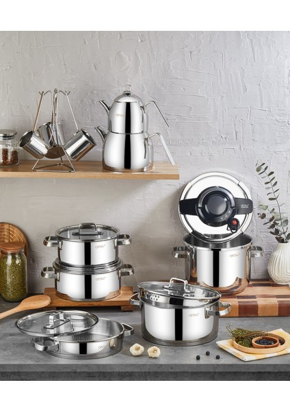 Venito Çeyiz Tencere Seti ( 16 Parça )