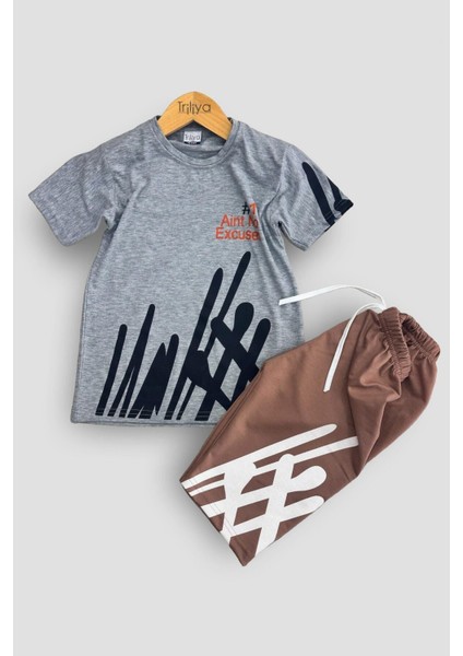 Erkek Çocuk T-Shirt & Kapri Takımı