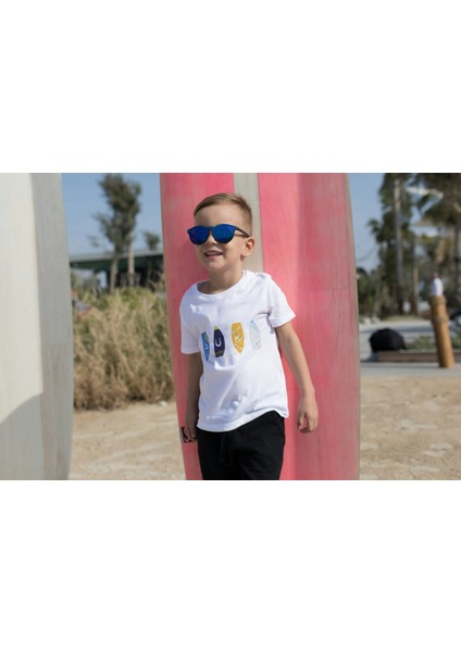 Erkek Çocuk Pamuk Surf Yazılı Baskılı Kısa Kol Tshirt modelleri