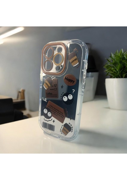 IPHONE 15 Pro 3D Digital Baskılı Aynalı Darbe Emici Tam Koruma Şeffaf Mika Telefon Kılıfı fiyatları