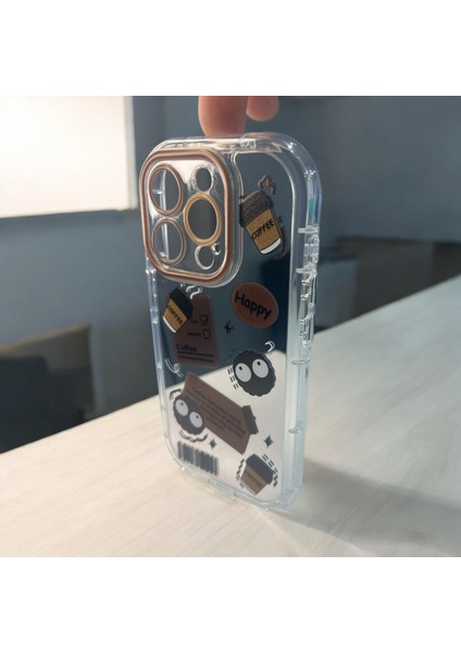 IPHONE 15 Pro 3D Digital Baskılı Aynalı Darbe Emici Tam Koruma Şeffaf Mika Telefon Kılıfı modelleri