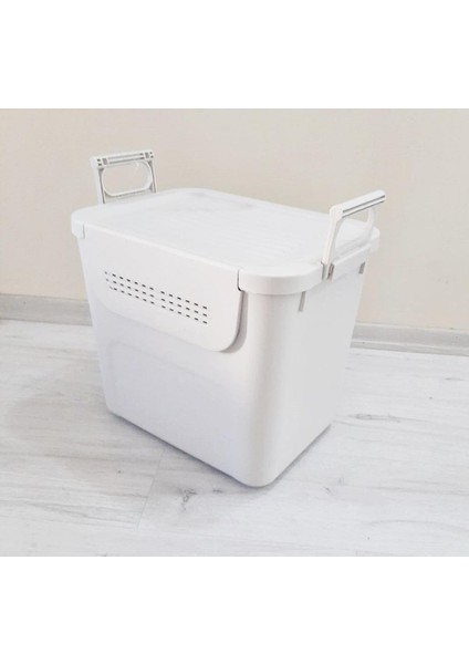 Motek Mybox 1X30 Litre Kulplu Çok Amaçlı Organizer Saklama Kutusu-Mt-35