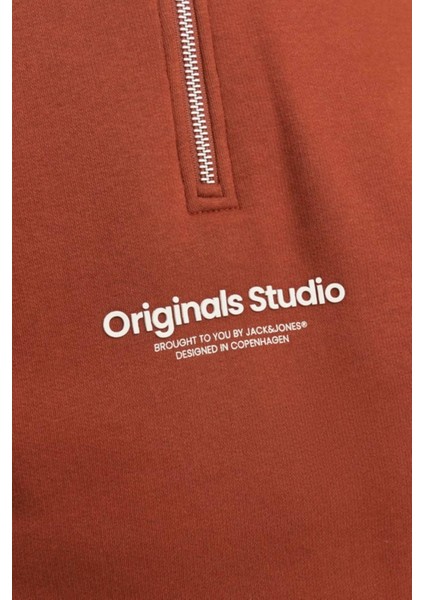 Jorvesterbro Sweat Quarter Zıp Hn NOOS12241777 Kiremit fırsatları