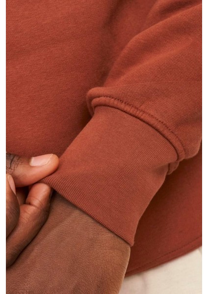 Jorvesterbro Sweat Quarter Zıp Hn NOOS12241777 Kiremit indirimleri