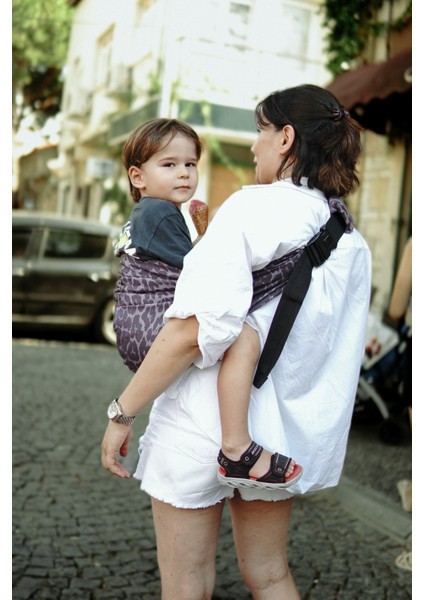 Child Carrier-10 Ay-4 Yaş(max 18 kg)Mor Leopar Çocuk Taşıyıcı|Ana Kucağı-Sling-Yan Sling fiyatları