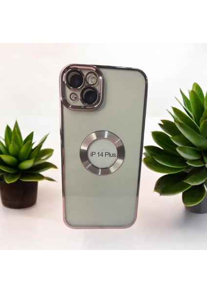 IPHONE 14 Plus Magsafe Özellikli Lens Korumalı Silikon Telefon Kılıfı