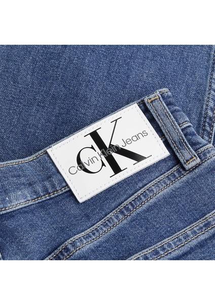 Calvin Klein Kadın Authentıc Slım Straıght Jean Pantolon-Mavi