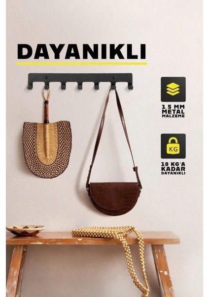 Dekoratif Demir Duvar Askısı - Metal Askılık - Elbise Askısı modelleri