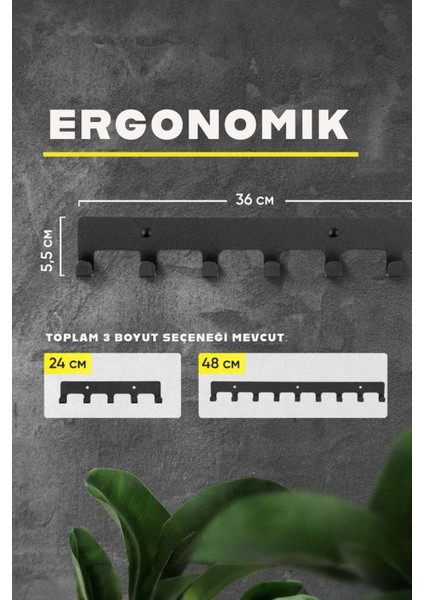 Dekoratif Demir Duvar Askısı - Metal Askılık - Elbise Askısı indirimleri
