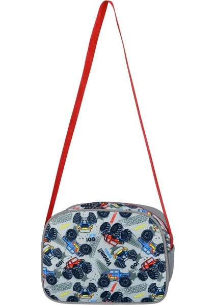 Araba Desenli Gri Ilkokul Çantası indirimleri