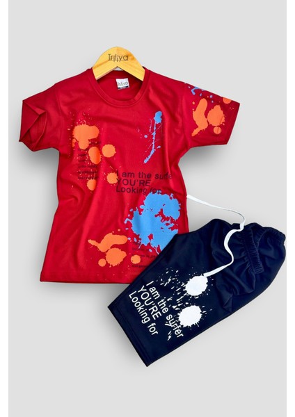 Erkek Çocuk T-Shirt & Kapri Takımı - Ekonomik Yazlık Takım