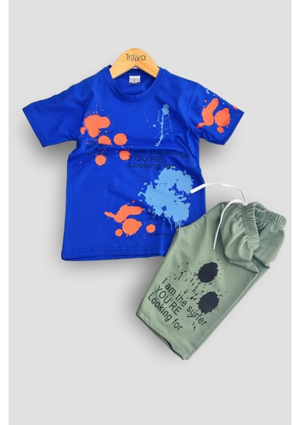 Erkek Çocuk T-Shirt & Kapri Takımı - Ekonomik Yazlık Takım