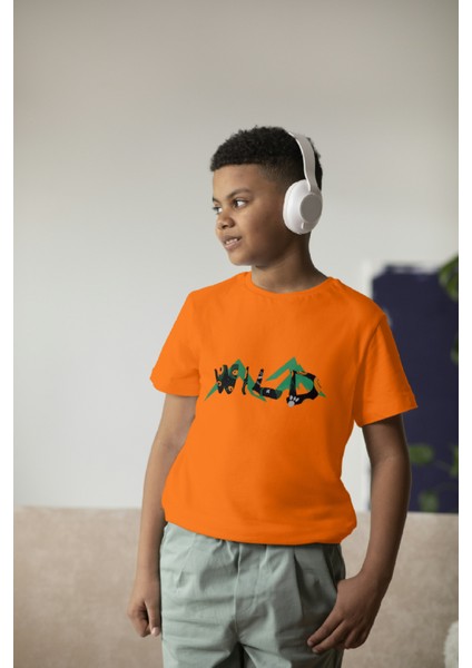 Erkek Çocuk Pamuk Wild Baskılı Kısa Kol Tshirt