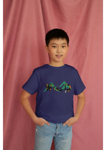 Erkek Çocuk Pamuk Wild Baskılı Kısa Kol Tshirt modelleri