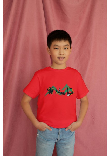 Erkek Çocuk Pamuk Wild Baskılı Kısa Kol Tshirt modelleri
