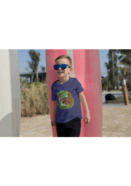 Erkek Çocuk Pamuk Yummy Baskılı Kısa Kol Tshirt modelleri