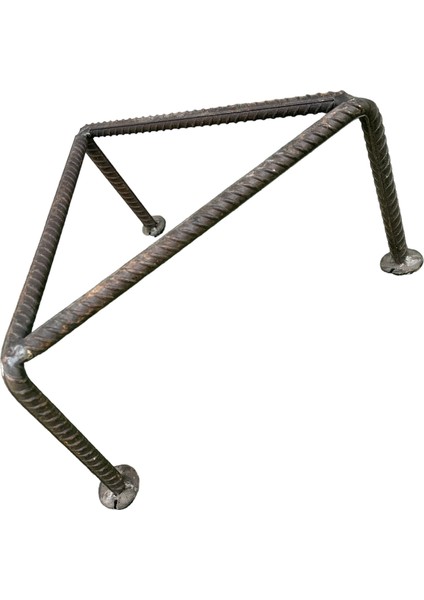 Ocak Sac Ayağı Ham Demir 25 x 25 cm Ebat